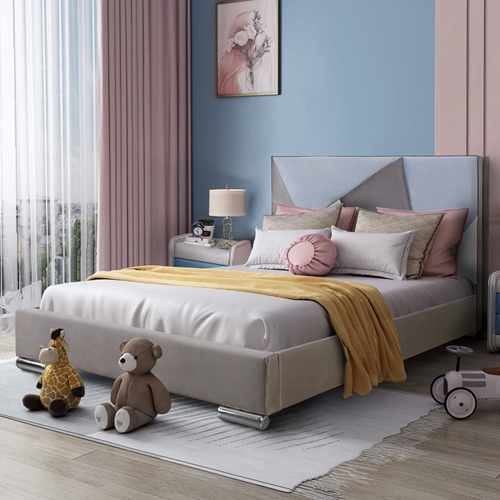 מיטה רחבה ומעוצבת לנוער HOME DECOR דגם ברק