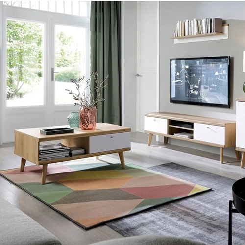 סט מזנון ושולחן מעוצבים בגימור מודרני תוצרת אירופה