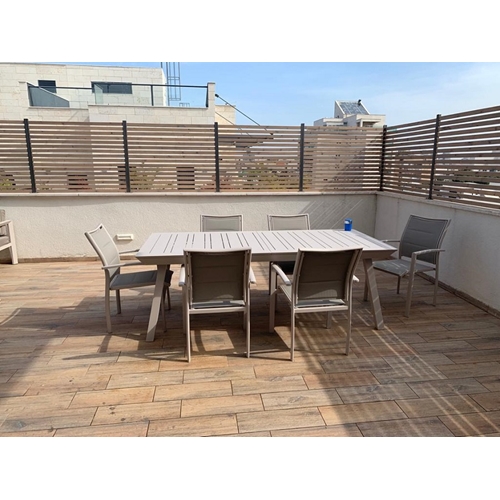 שולחן אלומיניום נפתח לגינה דגם PRINCE מבית H.KLEIN