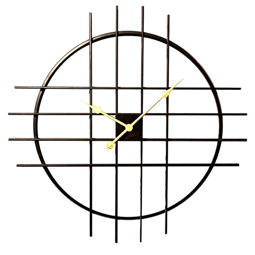 שעון קיר מעוצב ממתכת מבית H.KLEIN