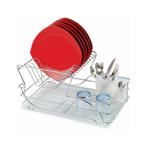 מייבש כלים 2 קומות מעוצב כולל מגש לניקוז המים