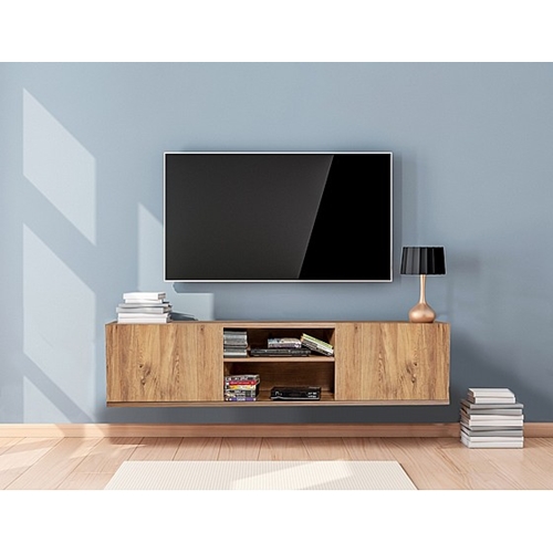 מזנון טלויזיה צף ברוחב 140 ס"מ עם 2 קלאפות