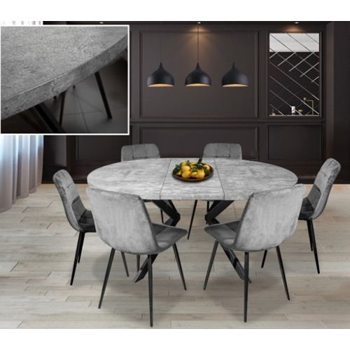 פינת אוכל דגם אלאמוס דמוי בטון מבית ויטוריו דיואני