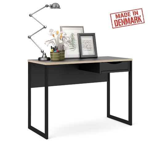 שולחן כתיבה עם מגירה ורגלי ברזל תוצרת דנמרק