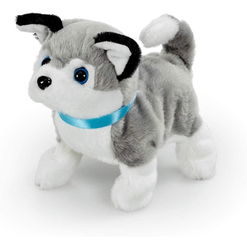 בובה אינטראקטיבית של גור האסקי- זז ומכשכש בזנב!