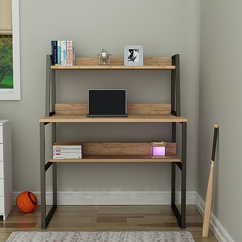 עמדת עבודה עם שולחן כתיבה וספרייה Tudo Design