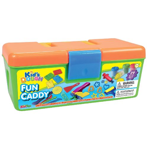 ארגז עם 29 חלקים ליצירה ומשחק עם בצק צבעוני