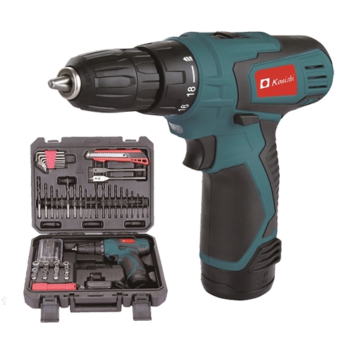 מערכת כלים מושלמת מברגת גיר 12V + איבזור