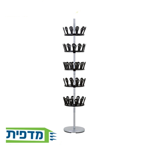 מתקן מסתובב לאחסון נעלים 30 זוגות