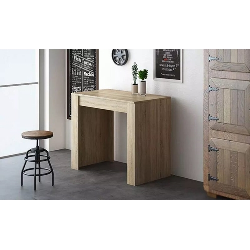 קונסולה נפתחת לפינת אוכל דגם רויאל צבע עץ טבעי