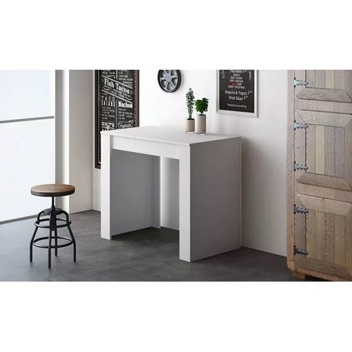 קונסולה נפתחת לפינת אוכל דגם רויאל צבע לבן