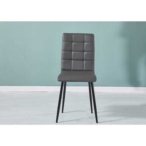 סט 4 כיסאות מרופדים דמוי עור לפינת אוכל דגם רויאל