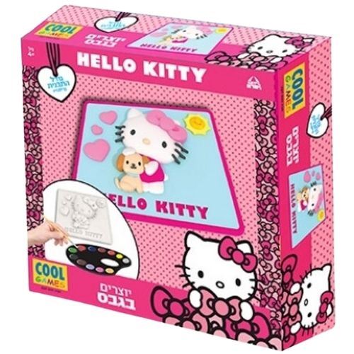 משחק יצירה בגבס בעיצוב -הלו קיטי