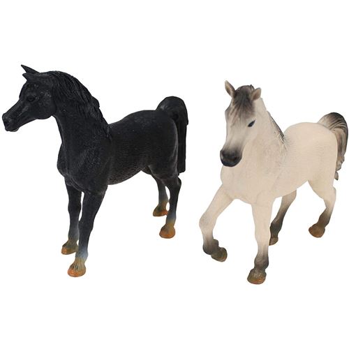 מארז חיות חווה- סוס לבן וסוס שחור