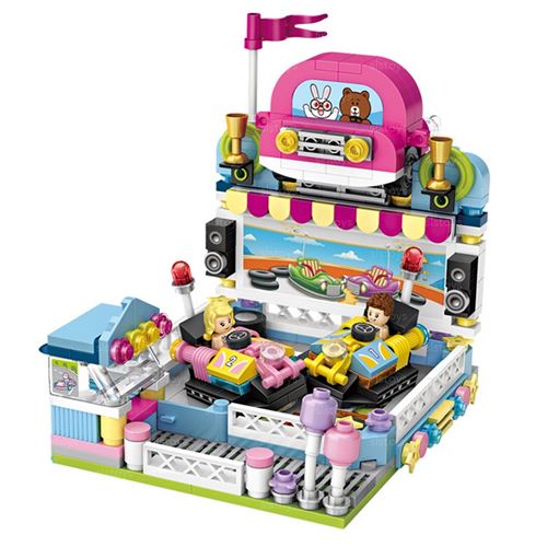 משחק הרכבה ובניה עם 432 מיני אבנים - מכוניות מתנגשות