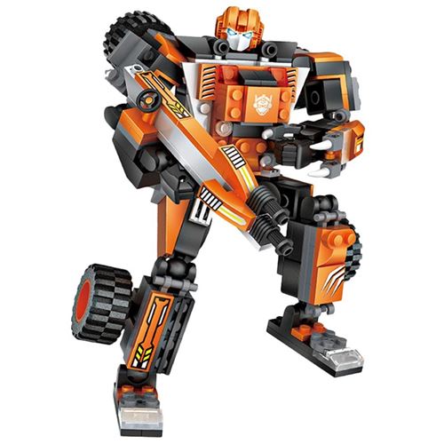 משחק הרכבה ובניה עם 221 מיני אבנים - רובוט טריק