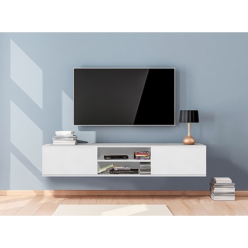 מזנון טלויזיה צף ברוחב 160 ס"מ עם 2 קלאפות