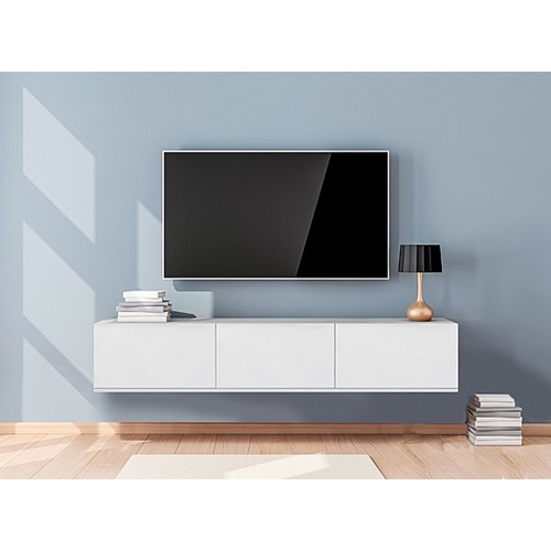 מזנון טלויזיה צף ברוחב 160 ס"מ עם 3 קלאפות