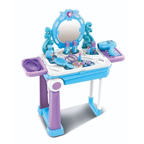 ערכת יופי ניידת לילדים הופכת לטרולי עם גלגלים + 15 אביזרי...