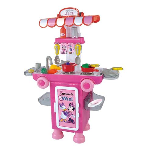 ערכת מטבח ניידת לילדים מאוחסנת בטרולי עם גלגלים + 18 אביז...