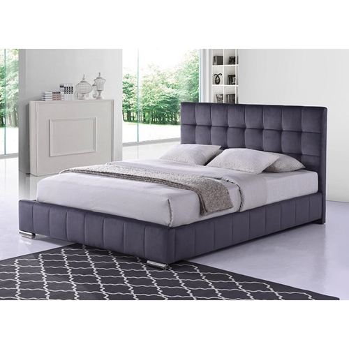 מיטה זוגית 180x200 KING SIZE מרופדת בד קטיפתי