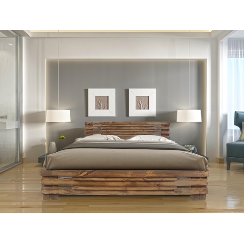 מיטה מעוצבת מעץ מלא + מזרון דגם 5030 מבית אולימפיה