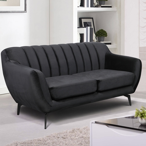 ספה דו מושבית מבד קטיפה דגם פורטו HOME DECOR