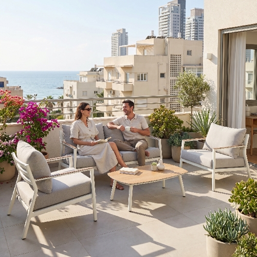 מערכת ישיבה מאלומיניום דגם אולבני Australia Garden