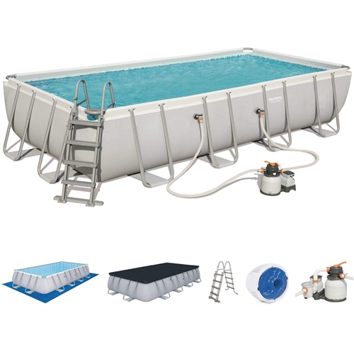 בריכה מלבנית + משאבת חול 1,500 גלון BESTWAY 56466