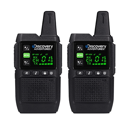 זוג מכשירי ווקי טוקי עם תצוגה רחבה Discovery DS820