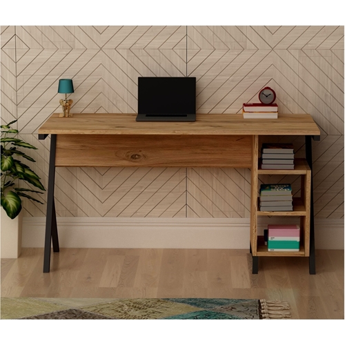 שולחן כתיבה ועבודה עם מדפי צד דגם ליאם Tudo Design