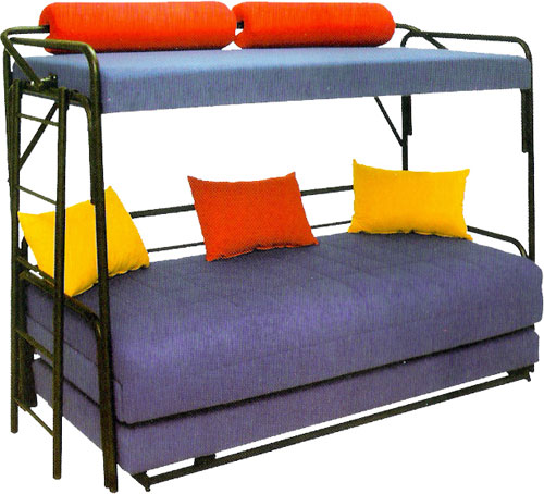 מיטת קומותיים עשויה שלדת מתכת Or Design + מתנה