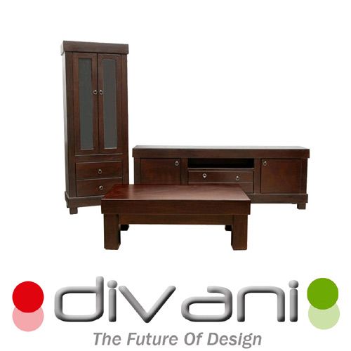 מערכת כוללת מזנון,שולחן וויטרינה Vitirio Divani