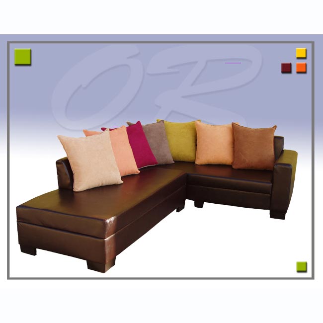 מערכת ישיבה פינתית דמויי עור  OR Design + מתנה