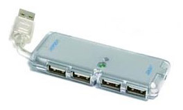 מפצל USB עם 4 כניסות בצורת  Hi Tech  SLIM HUB
