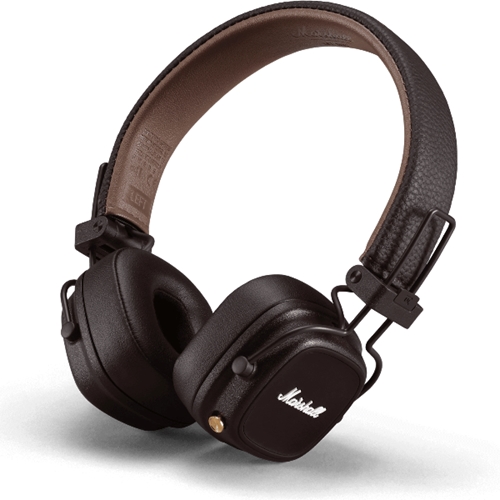 אוזניות אלחוטיות דגם Marshall Major IV מארשל חום