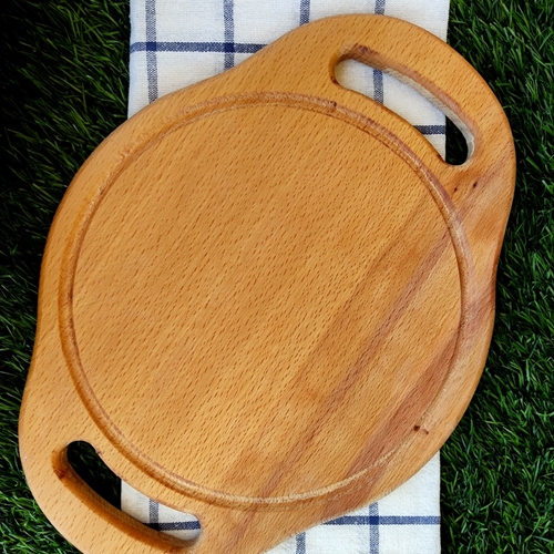 קרש חיתוך עגול עם ידיות ECOSALL