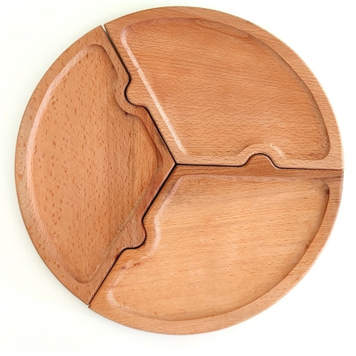 כלי הגשה עגול פאזל 30 ס''מ ECOSALL