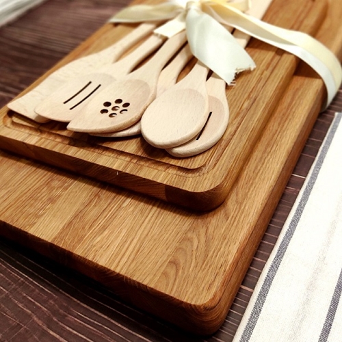 מארז בוצ'ר, קרש חיתוך וכפות בישול ECOSALL