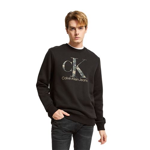 סווטשירט Calvin Klein לגברים דגם Camo Monogram