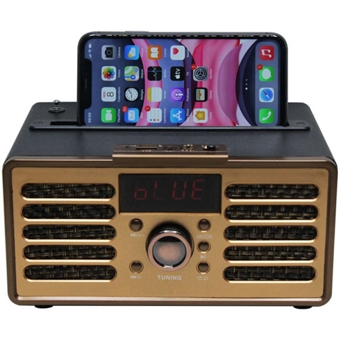 רדיו רטרו מעוצב XD משולב רמקול Bluetooth עוצמתי