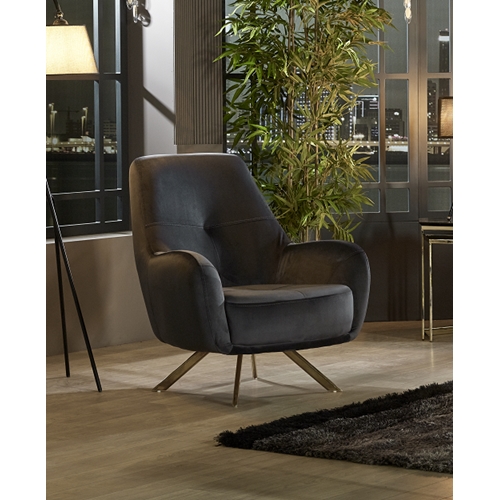 כורסת סלון מעוצבת ויוקרתית מעץ מלא נופר LEONARDO