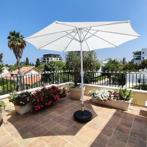 שמשיה רגל אמצע קוטר 3 מטר דגם AMPA מבית H.KLEIN