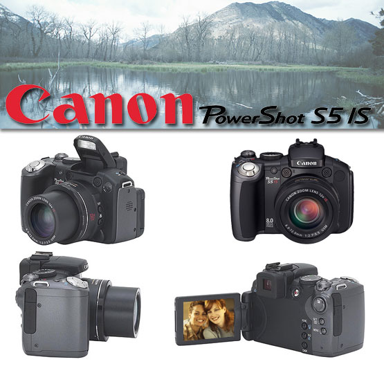 מצלמה 8 מגה זום Canon PowerShot S5 IS X12 מחודשת