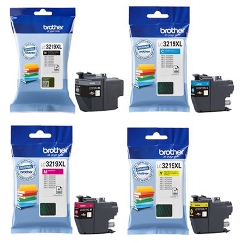 סט 4 ראשי דיו מקוריים Brother LC3219XL