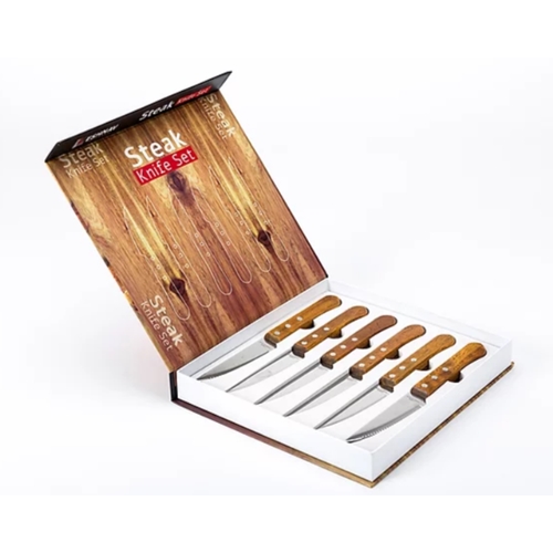 סכיני סטייק משולב ידית עץ Wooden Edition‏