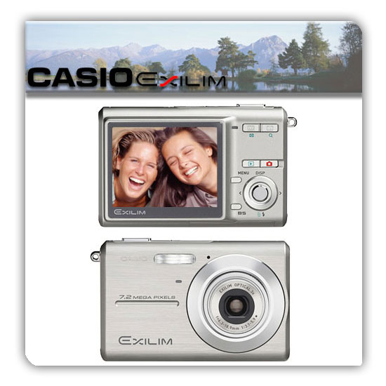 מ. דיגיטלית 7 מגה Casio + זיכרון 4GB ותיק מתנה