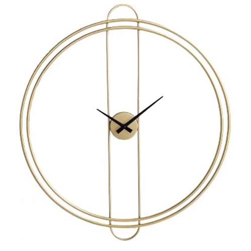 שעון קיר דגם רינג מוזהב מבית TUDO DESIGN
