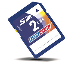 כרטיס זיכרון SD נפח Dane-Elec 2GB