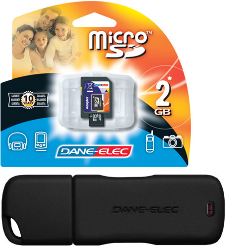 כרטיס זיכרון Dane-Elec Micro SD 2GB